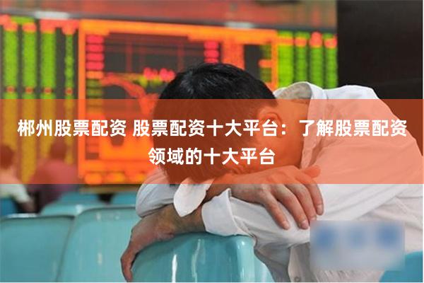 郴州股票配资 股票配资十大平台：了解股票配资领域的十大平台